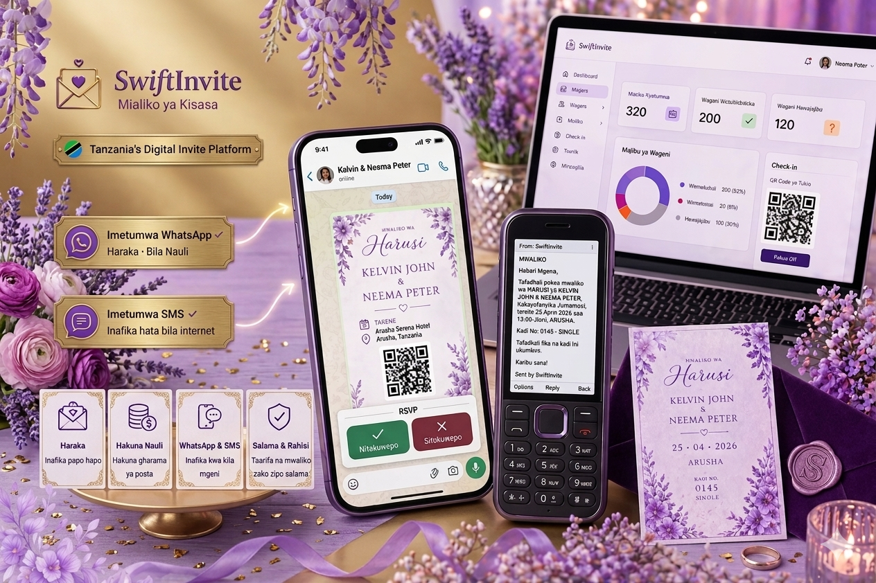SwiftInvite – Waalike Kidigitali
